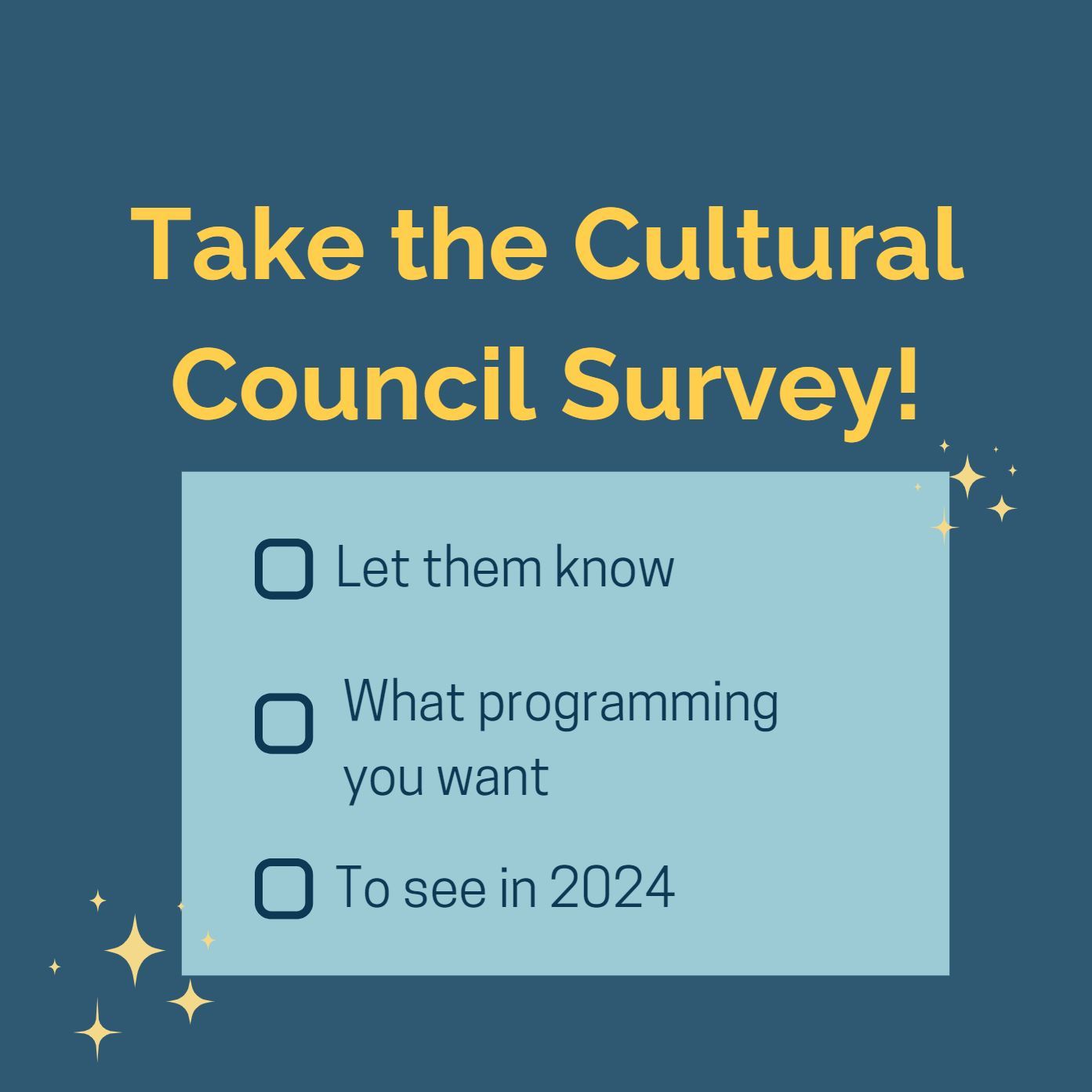 Cultural Council Survey