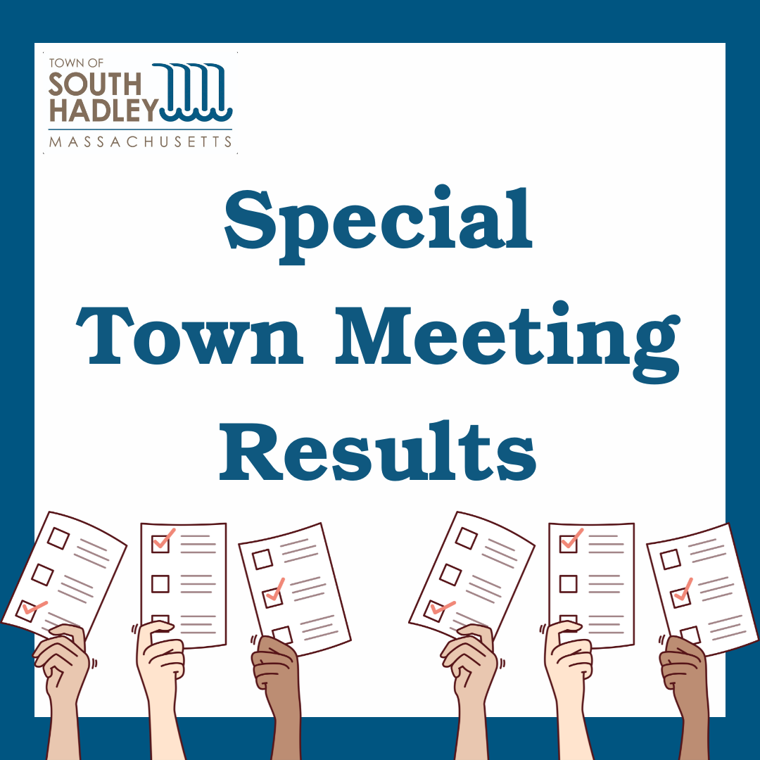 SPECIAL TOWN MEETING RESULTS