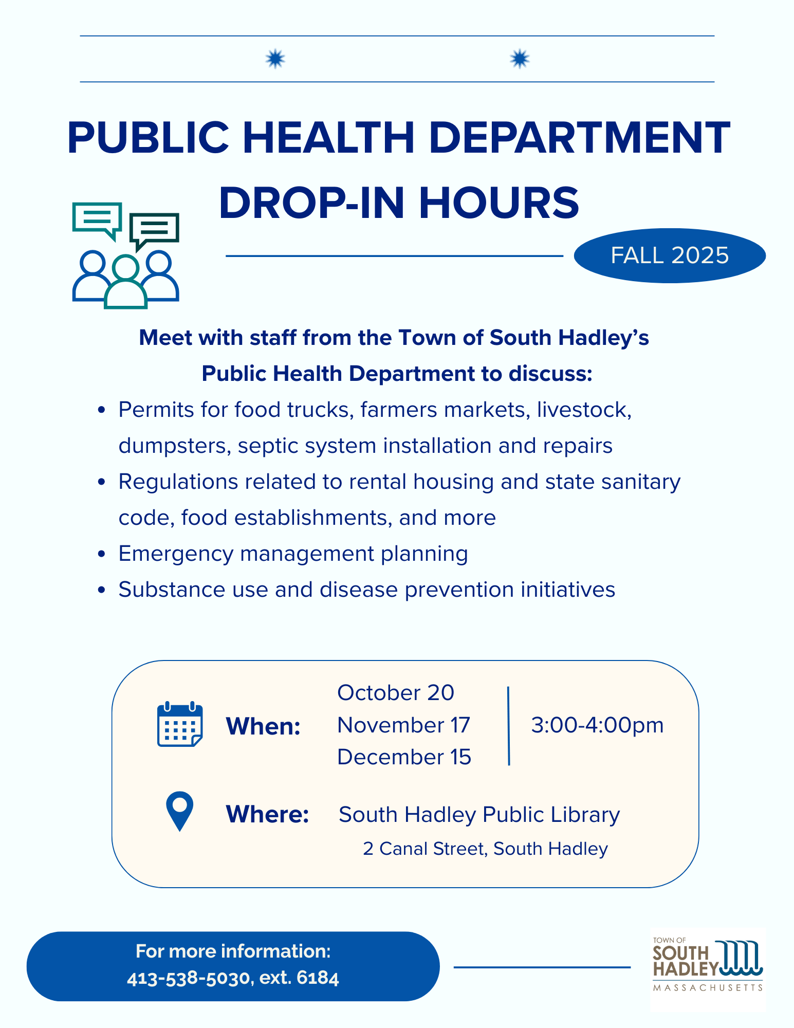 Dept. Community Office Hours Flyer