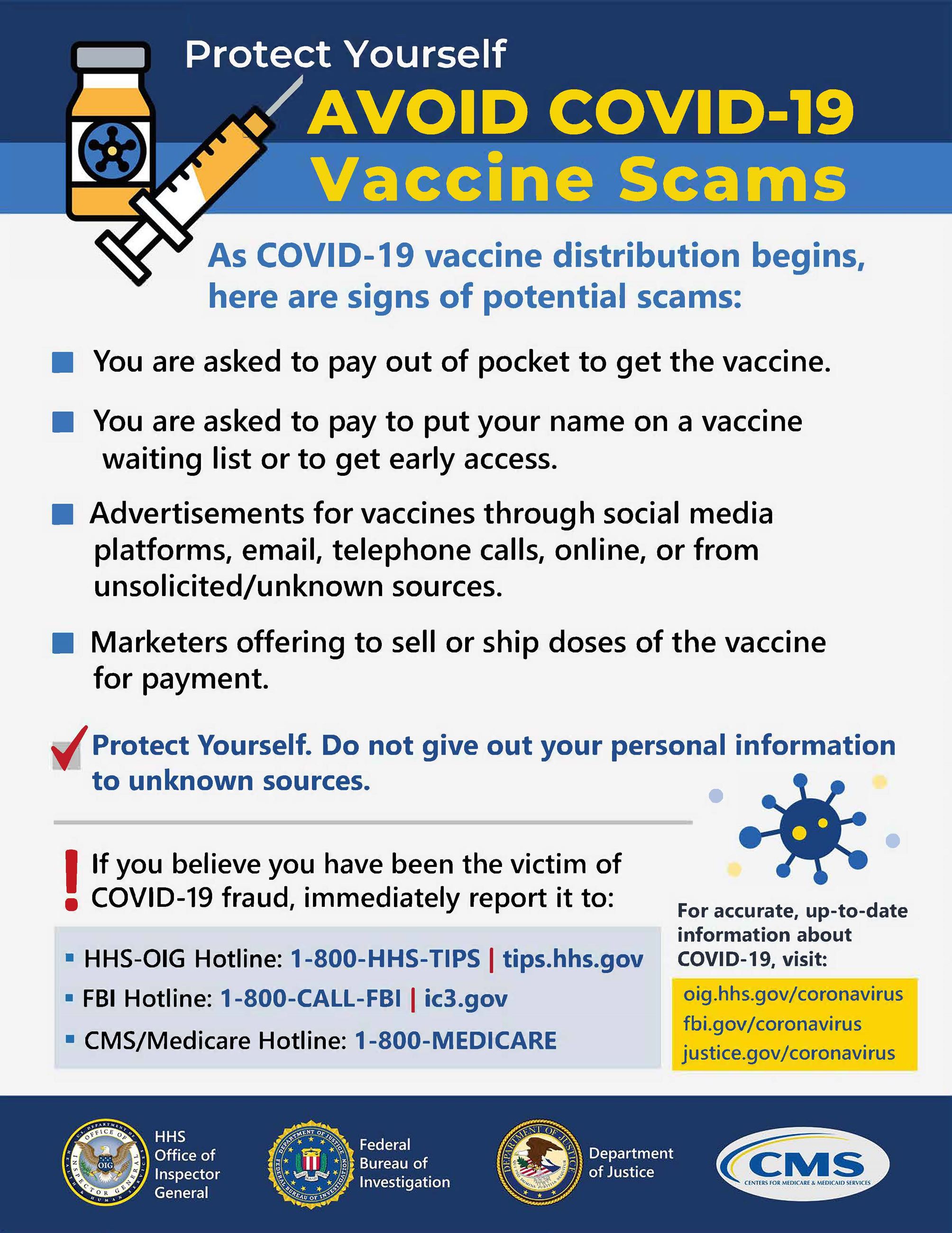 COVID-19 Vaccine Scams 2020