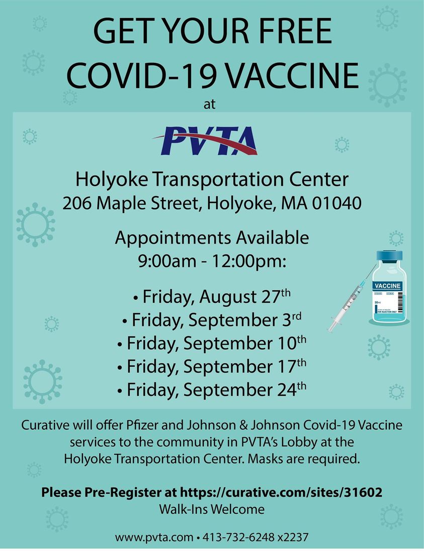 A flyer explaining the dates and times of the clinic