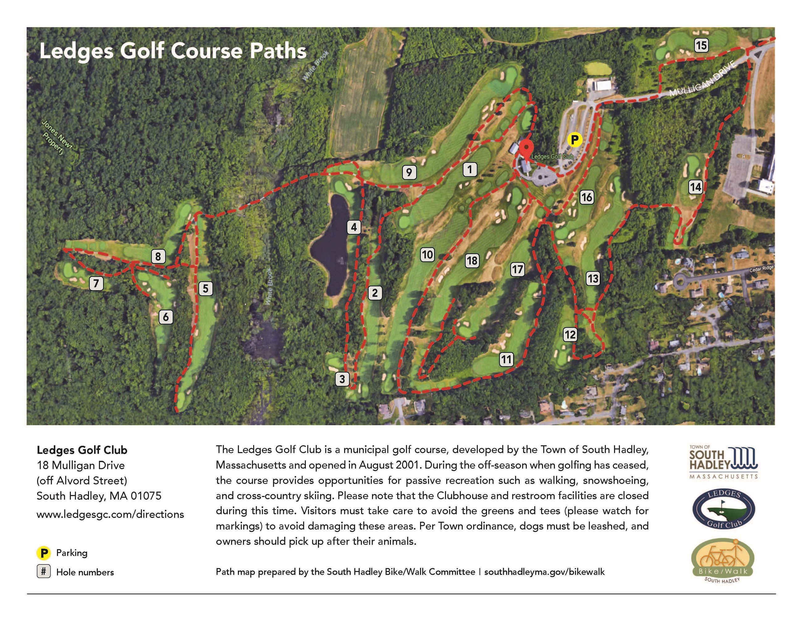 LedgesGolfCourse Walking Paths